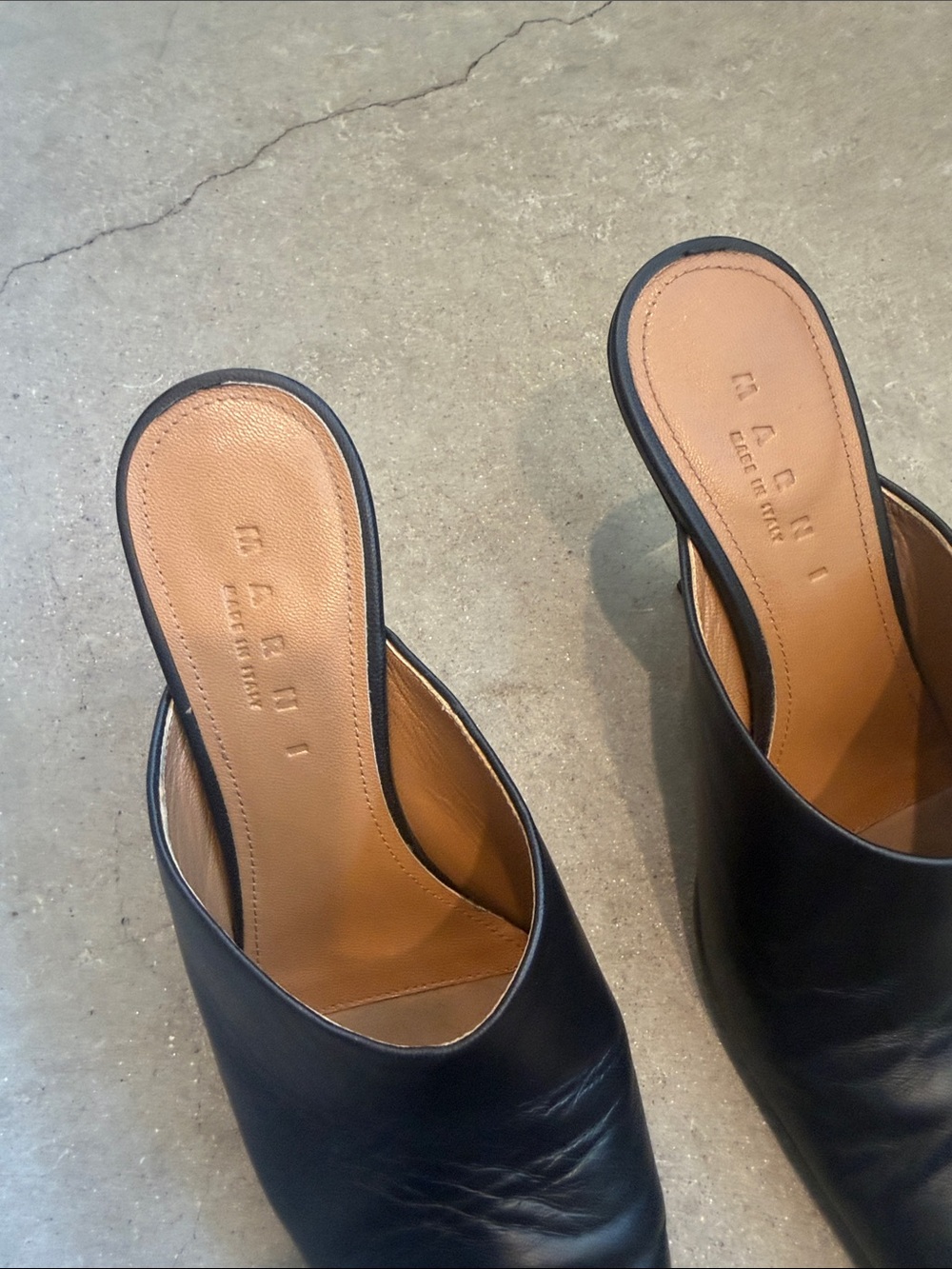 Marni black leather mules - Picture 5 of 7